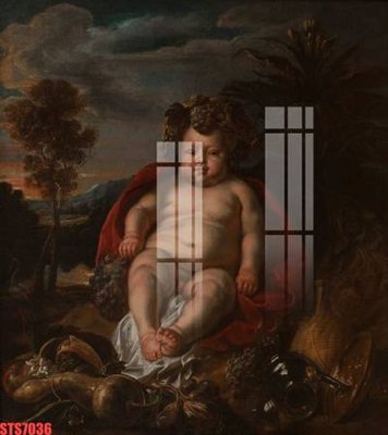 File gốc Tranh sơn dầu phương tây tổng hợp STS7036 (thiết kế) cho in ấn