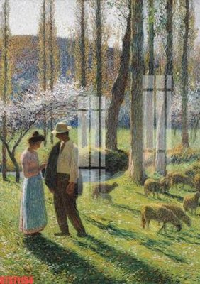 File in mica Tranh sơn dầu phương tây tổng hợp STS71154 (bản gốc) sắc sảo