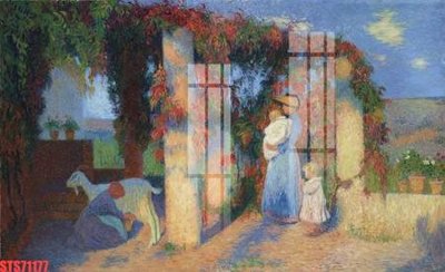 File tranh gốc in trần nhà Tranh sơn dầu phương tây tổng hợp STS71177 3D