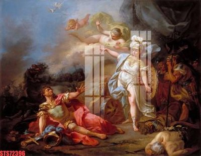 File tranh Tranh sơn dầu phương tây tổng hợp STS72396 (gốc) chủ đề động vật