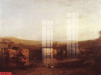 File gốc Tranh sơn dầu phương tây tổng hợp STS7282 (in lụa) họa tiết 3D