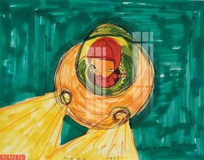 File in trần Tranh sơn dầu phương tây tổng hợp STS72829 (file gốc) hoa văn 3D