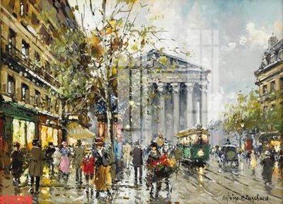 File tranh Tranh sơn dầu phương tây tổng hợp STS7319 (gốc) in film