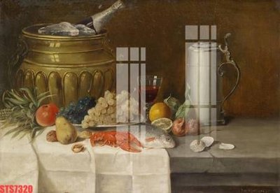 Download file ảnh gốc Tranh sơn dầu phương tây tổng hợp STS7320 để in ấn