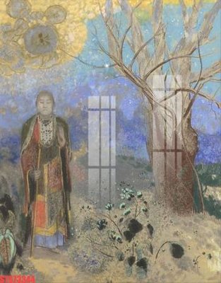 File gốc Tranh sơn dầu phương tây tổng hợp STS73344 (in lụa) tranh thuận buồm