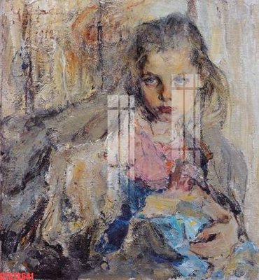 File gốc Tranh sơn dầu phương tây tổng hợp STS73641 (in tráng gương) ốp tường