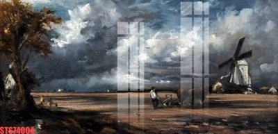 Download file gốc Tranh sơn dầu phương tây tổng hợp STS74004 (in mica) trong suốt