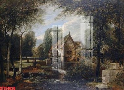 File tranh Tranh sơn dầu phương tây tổng hợp STS74020 (gốc) in vải canvas