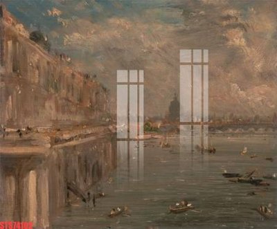 File in trần Tranh sơn dầu phương tây tổng hợp STS74102 (bản gốc) hoa văn