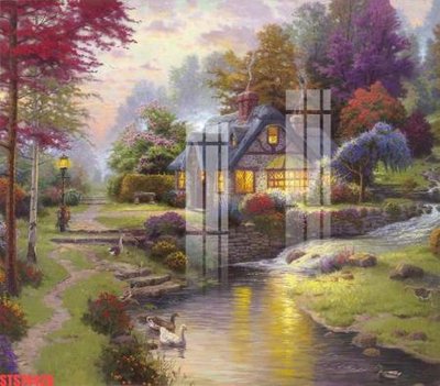 File gốc Tranh sơn dầu phương tây tổng hợp STS74420 (AI/EPS) cho in ấn