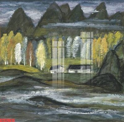 Tải file Tranh sơn dầu phương tây tổng hợp STS74615 (gốc) chủ đề phong thủy