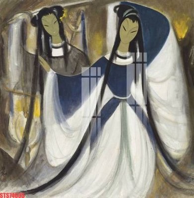 File gốc Tranh sơn dầu phương tây tổng hợp STS74635 (in mica) làm bảng hiệu