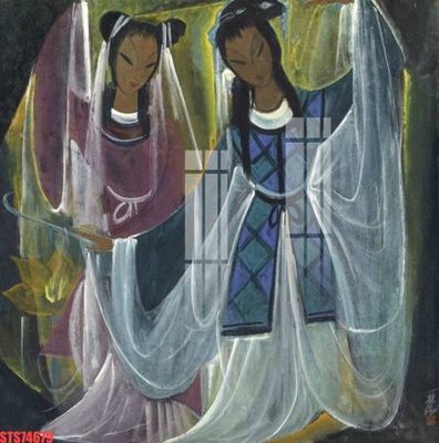 File gốc Tranh sơn dầu phương tây tổng hợp STS74679 (PNG) không nền chất lượng