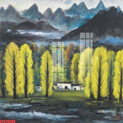 File PSD Tranh sơn dầu phương tây tổng hợp STS74688 (nguyên bản) cho thiết kế