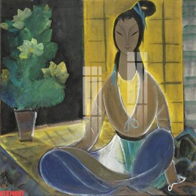 File in trần Tranh sơn dầu phương tây tổng hợp STS74697 (bản gốc 3D) sống động