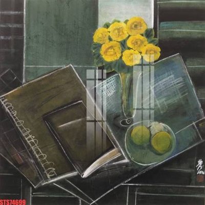 File gốc Tranh sơn dầu phương tây tổng hợp STS74699 (in lụa) trang trí tường