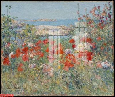 Download file gốc Tranh sơn dầu phương tây tổng hợp STS74744 (in lụa) hoa lá