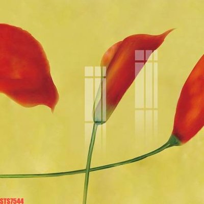 File in lụa Tranh sơn dầu phương tây tổng hợp STS7544 (hoa văn) Tranh sơn dầu phương tây tổng hợp STS7544