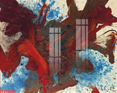 File gốc Tranh sơn dầu phương tây tổng hợp STS75458 (in mica) làm bảng hiệu