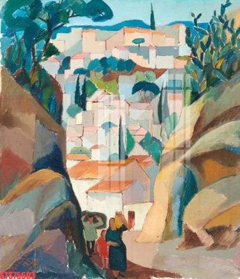 File ảnh Tranh sơn dầu phương tây tổng hợp STS75603 (gốc) trang trí khách sạn