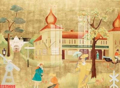 File in mica Tranh sơn dầu phương tây tổng hợp STS75659 (ảnh gốc) đẹp