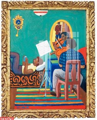 File PSD Tranh sơn dầu phương tây tổng hợp STS75718 (gốc) nhiều lớp (multi-layer)