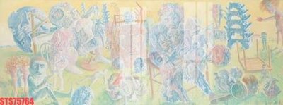 File gốc Tranh sơn dầu phương tây tổng hợp STS75764 (in tráng gương) nghệ thuật