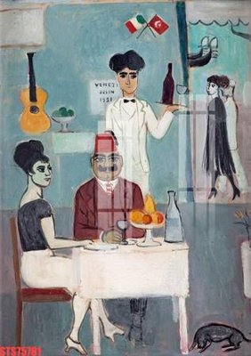 Download file gốc Tranh sơn dầu phương tây tổng hợp STS75781 (in lụa) hoa lá