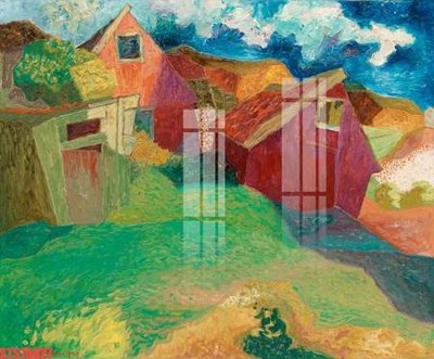 File gốc in ấn Tranh sơn dầu phương tây tổng hợp STS75827 chuẩn màu CMYK