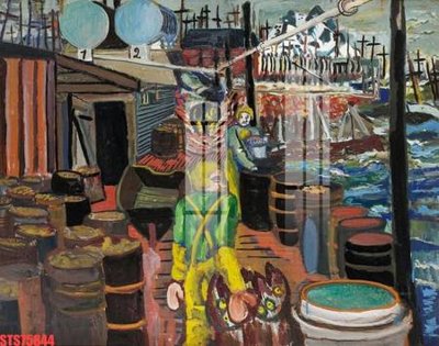 File in trần Tranh sơn dầu phương tây tổng hợp STS75844 (bản gốc 3D) sống động