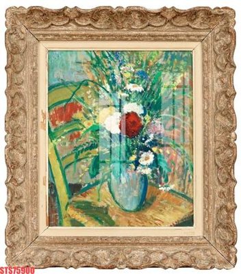 File tranh Tranh sơn dầu phương tây tổng hợp STS75900 (gốc) phong cách tối giản
