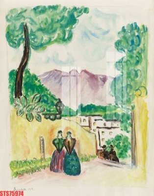 File tranh Tranh sơn dầu phương tây tổng hợp STS75974 (ảnh gốc) in trần 3D