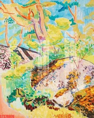 File gốc Tranh sơn dầu phương tây tổng hợp STS76076 (in mica) làm bảng hiệu