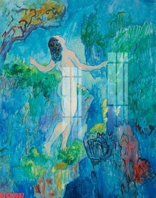 File in trần Tranh sơn dầu phương tây tổng hợp STS76087 (bản gốc) phong cảnh