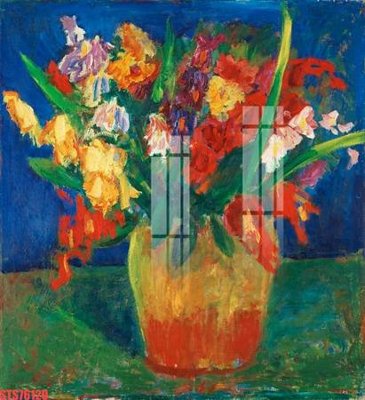 File tranh Tranh sơn dầu phương tây tổng hợp STS76120 (bản gốc) treo quán cafe