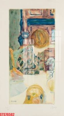 File in trần Tranh sơn dầu phương tây tổng hợp STS76582 (bản gốc) hoa văn