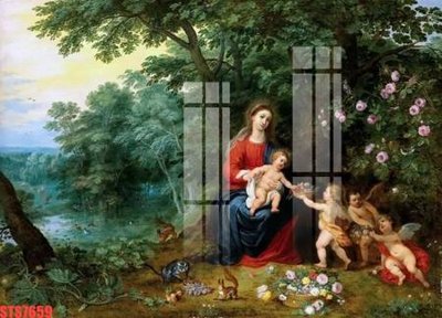 Tải file Tranh sơn dầu phương tây tổng hợp STS7659 (gốc) in nhanh