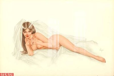 File tranh Tranh sơn dầu phương tây tổng hợp STS76729 (bản gốc) treo quán cafe