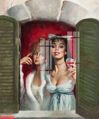 File in trần Tranh sơn dầu phương tây tổng hợp STS76837 (bản gốc) đại dương