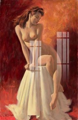 Tải file Tranh sơn dầu phương tây tổng hợp STS76955 (gốc) chủ đề hoa sen