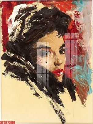 File tranh Tranh sơn dầu phương tây tổng hợp STS77396 (bản gốc) treo phòng ăn