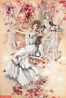 File gốc Tranh sơn dầu phương tây tổng hợp STS77720 (phong cách) cổ điển