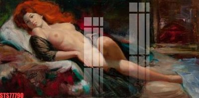 Hình ảnh file gốc in trần nhà Tranh sơn dầu phương tây tổng hợp STS77790