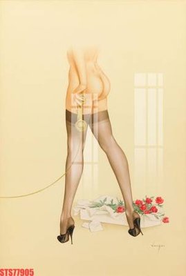 File gốc Tranh sơn dầu phương tây tổng hợp STS77905 (in lụa) họa tiết 3D