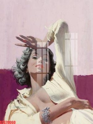 File gốc Tranh sơn dầu phương tây tổng hợp STS78060 (in lụa) tranh mã đáo