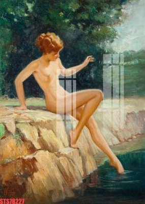 File PSD Tranh sơn dầu phương tây tổng hợp STS78227 (nguyên bản) cho thiết kế