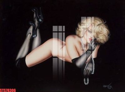 File tranh Tranh sơn dầu phương tây tổng hợp STS78306 (gốc) in trên kính