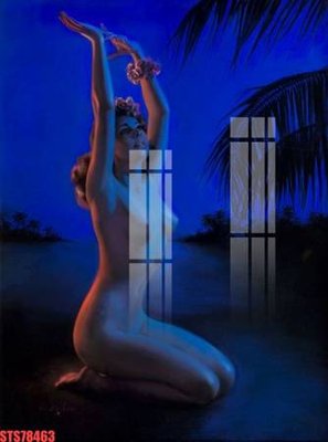 File tranh gốc Tranh sơn dầu phương tây tổng hợp STS78463 chủ đề hiện đại