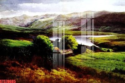 File gốc Tranh sơn dầu phương tây tổng hợp STS78685 (chuẩn CMYK) cho nhà in