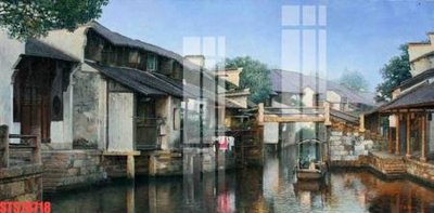 File in lụa Tranh sơn dầu phương tây tổng hợp STS78718 (chất lượng cao) Tranh sơn dầu phương tây tổng hợp STS78718